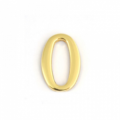 Цифра дверная Apecs DN-01-0-Z-G золото